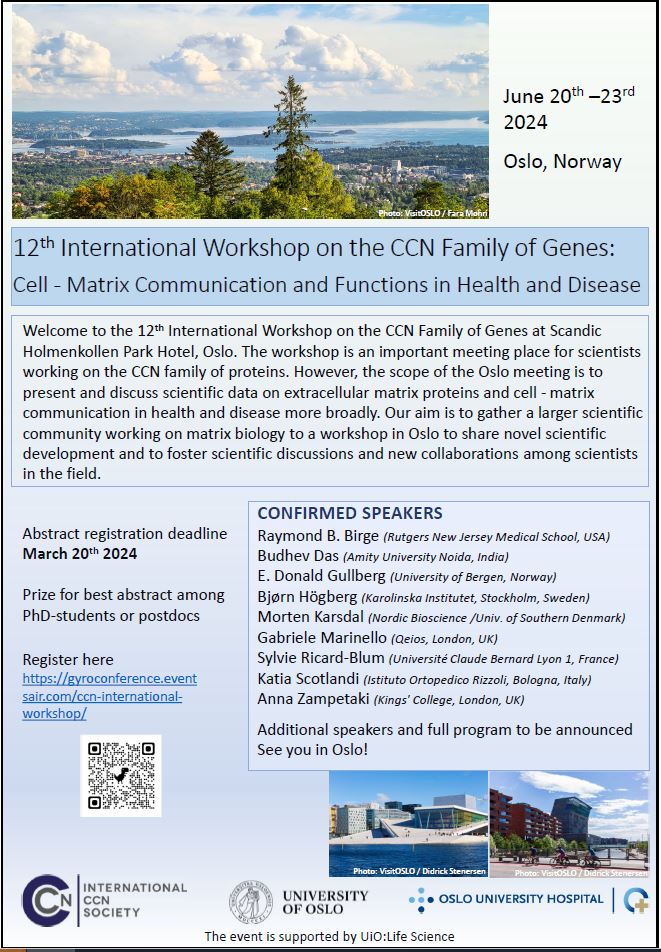 12th International Workshop on the CCN Family of Genes: Cell - Matrix Communication and Functions in Health and Disease