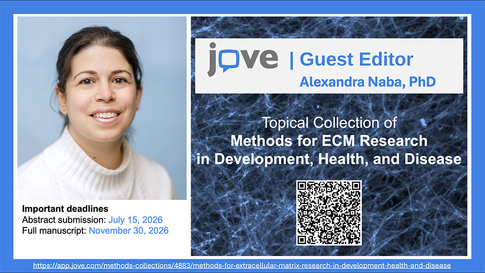 Invitation to Publish in JoVE – Topical Collection on Methods for ECM Research