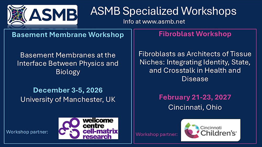 ASMB Workshops are BACK!
